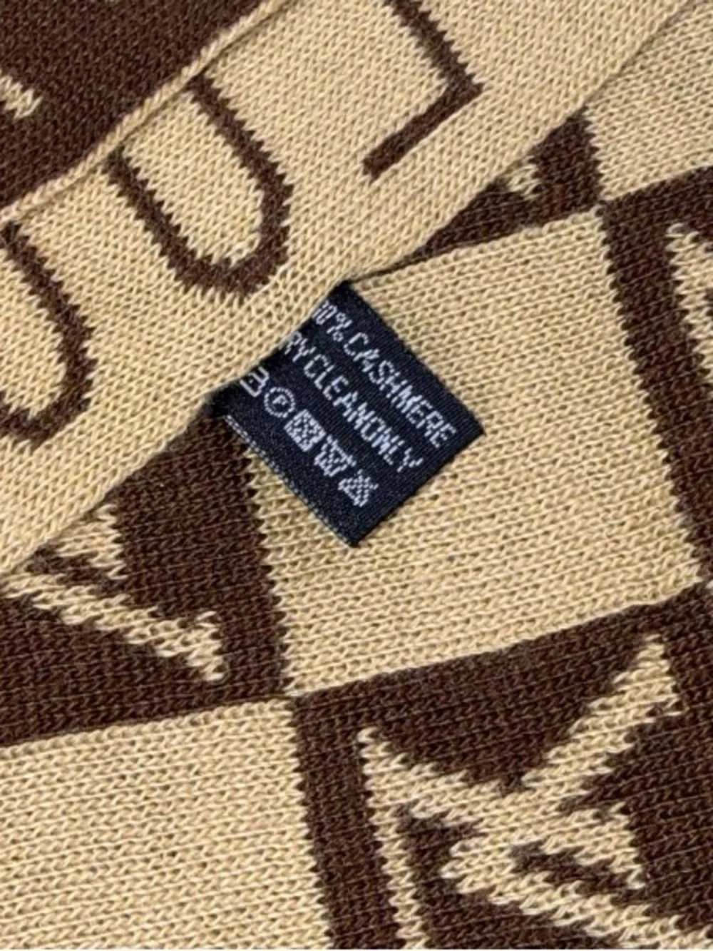Louis Vuitton scarf brown